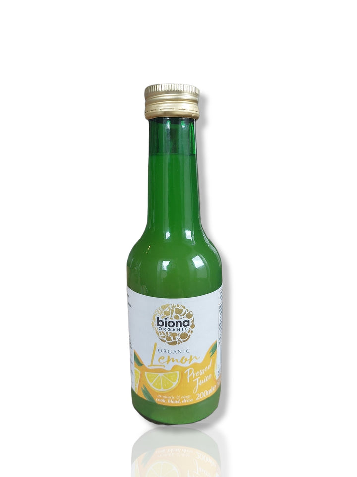 Biona Organic Lemon Juice 200ml - HealthyLiving.ie