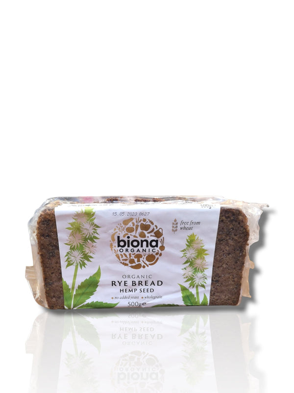 Biona Organic Rye Bread Hemp Seeds 500g - HealthyLiving.ie