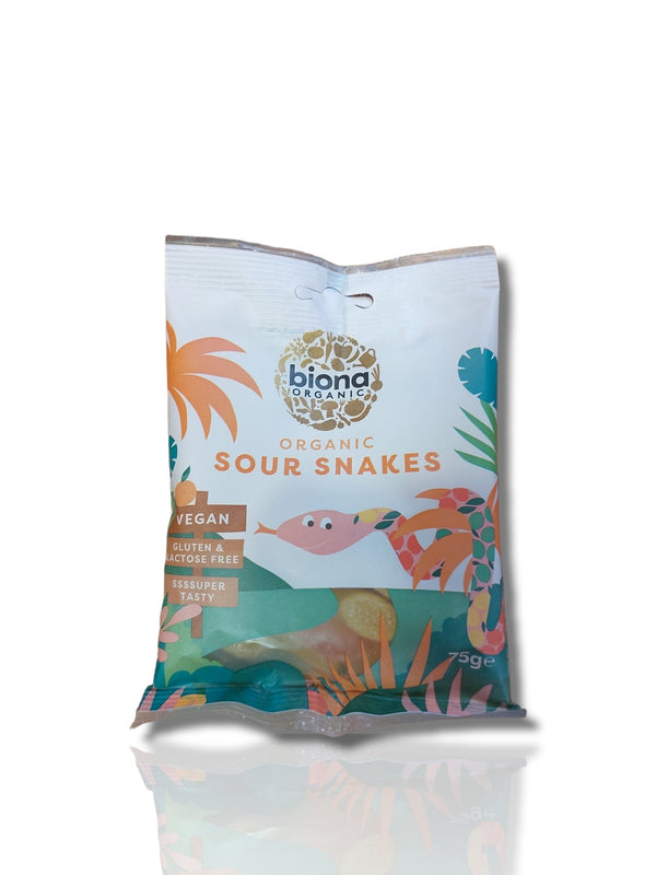 Biona Organic Sour Snakes 75gm - Healthy Living