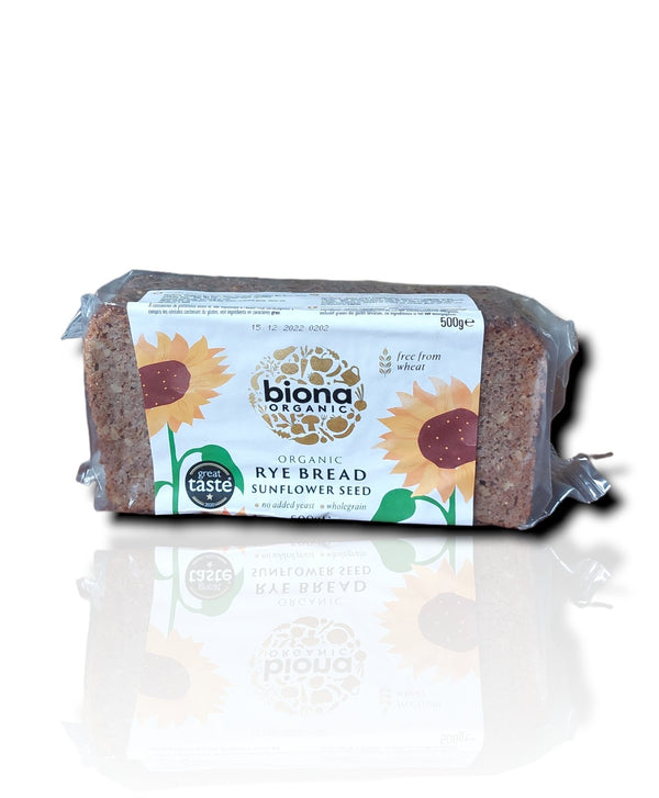 Biona Rye Bread Sunflower Seeds 500gm - HealthyLiving.ie