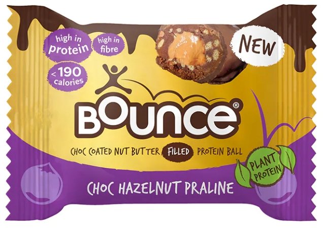 Bounce Vegan Choc Hazelnut Praline Protein Ball 40g - HealthyLiving.ie