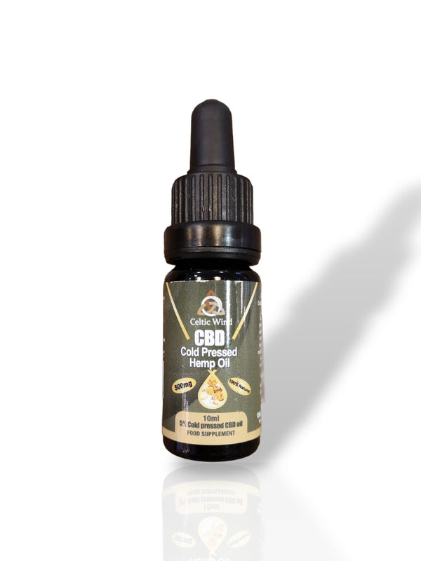 Celtic Wind CBD Cold Pressed Hemp Oil 500mg 5% 10ml - Healthy Living
