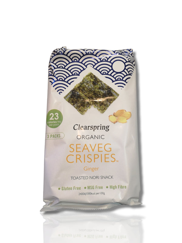 Clearsping Organic Seaveg Crispies Ginger 4gm - Healthy Living