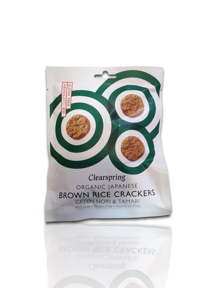 Clearspring Organic Japanese Brown Rice Crackers 40g - Healthy Living