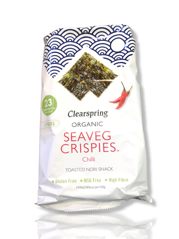 Clearspring Organic Seaveg Crispies Chilli 3 x 4gm - Healthy Living