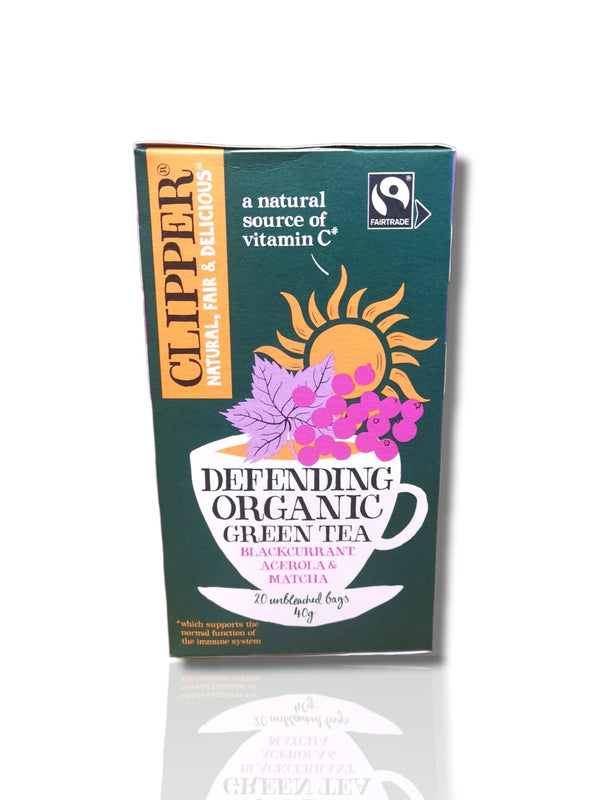 Clipper Defending Organic Green Tea 20 tea bags - HealthyLiving.ie