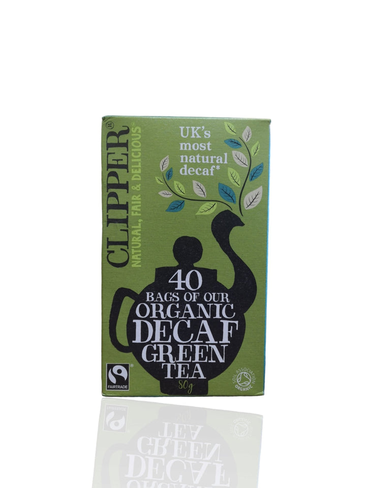Clipper Organic Decaf Green Tea 40 teabags - Healthy Living