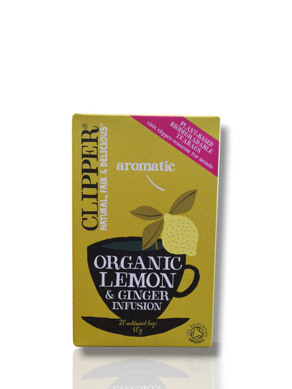 Clipper Organic Lemon & Ginger Infusion 20 tea bags - Healthy Living