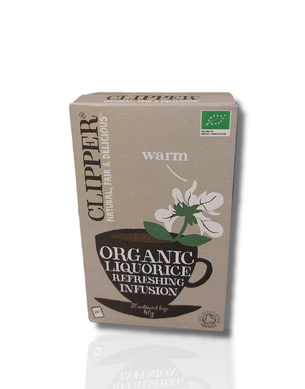 Clipper Organic Liquorice Tea 20 bags - HealthyLiving.ie