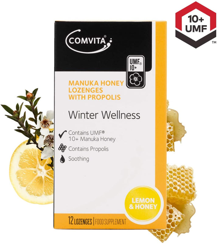 Comvita Propolis Lozenges Lemon/Honey (12 lozenges) - HealthyLiving.ie