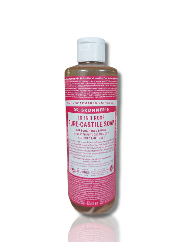 Dr. Bronners Pure Castile Soap Rose 472ml - HealthyLiving.ie