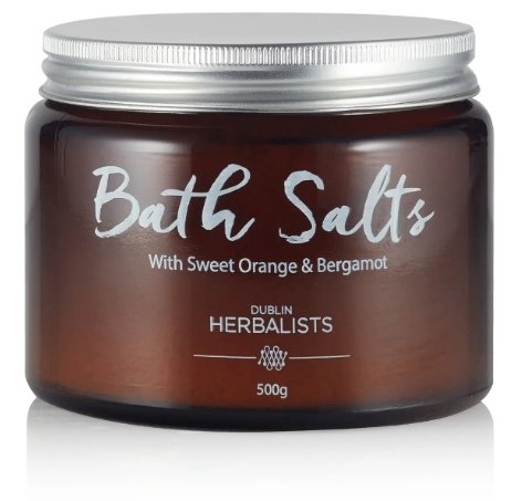 Dublin Herbalists - Bath Salts with sweet Orange & Bergamot - HealthyLiving.ie