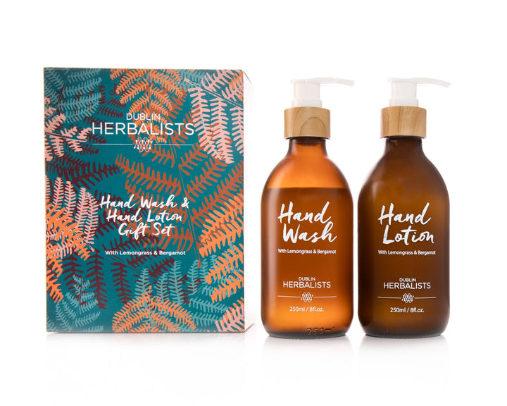 Dublin Herbalists Hand Wash & Hand Lotion Gift Set with Lemongrass & Bergamot - HealthyLiving.ie