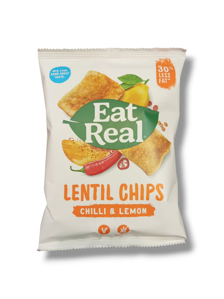Eat Real Lentil Chips Chilli & Lemon 40g - Healthy Living