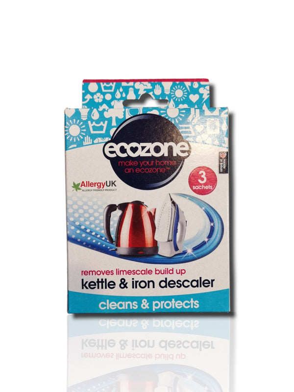 Ecozone Kettle & Iron Descaler 3 Sachets - Healthy Living