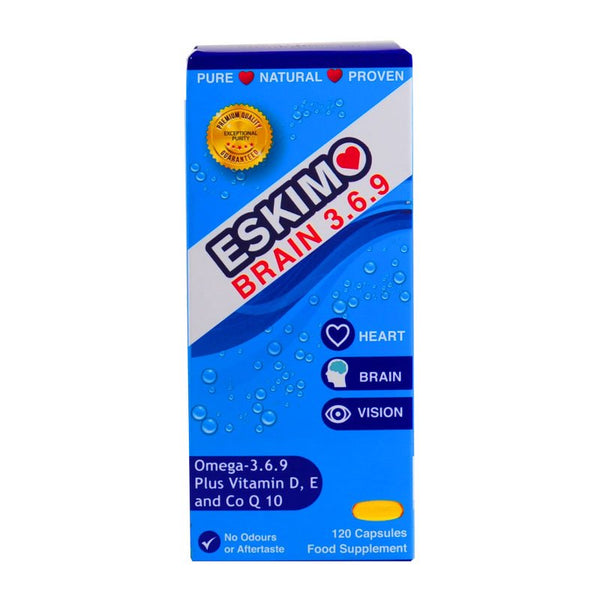 Eskimo Brain 369 with CoQ10 (120 capsules) - HealthyLiving.ie