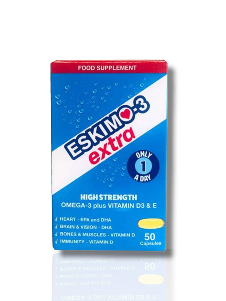 Eskimo EXTRA with Vitamin D3 (50 Capsules) - Healthy Living
