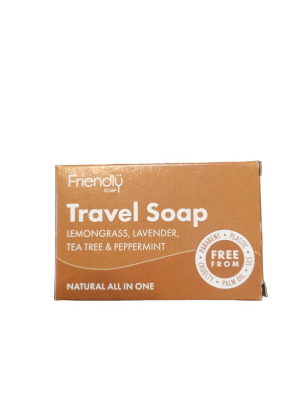 Friendly Soap Travel Soap Lemongrass, Lavender, Tea Tree & Peppermint - Healthy Living