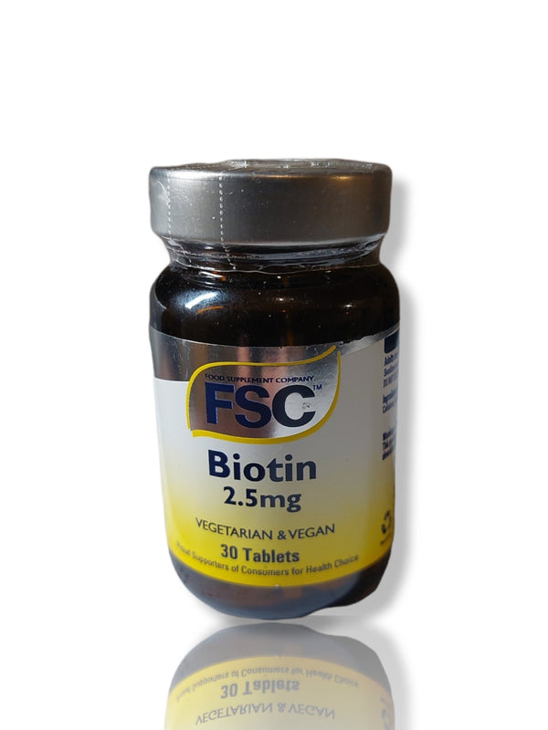 FSC Biotin 2.5mg 30 tablets - HealthyLiving.ie