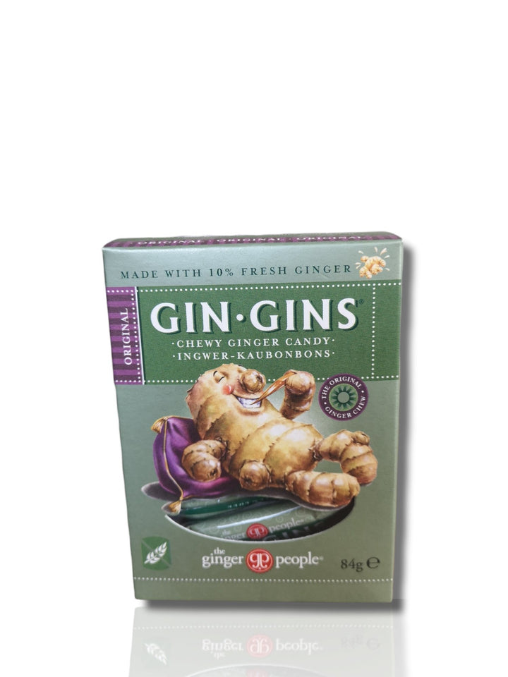Gin Gins | Chewy Ginger Candy | the Ginger People 84gm - HealthyLiving.ie