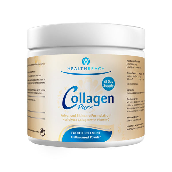 HealthReach Collagen Unflavoured Powder - HealthyLiving.ie