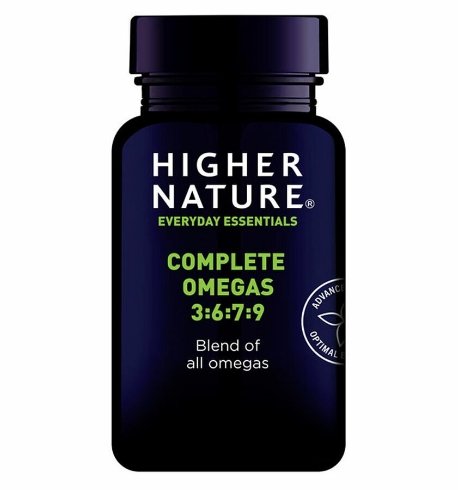 Higher Nature Complete Omegas 3:6:7:9 (90 cap) - HealthyLiving.ie