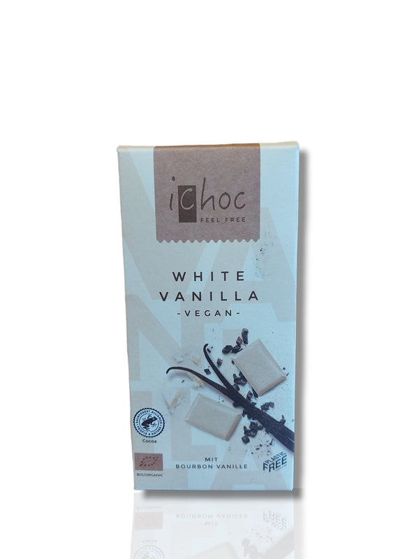 Ichoc white vanilla chocolate 80gm - HealthyLiving.ie