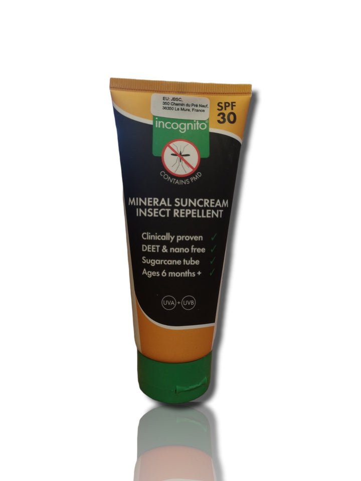 Incognito Mineral Suncream Insect Repellent SPF 30 - 100ml - HealthyLiving.ie