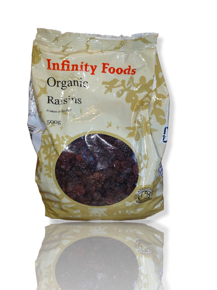 Infinity Foods Organic Raisins 500g - HealthyLiving.ie