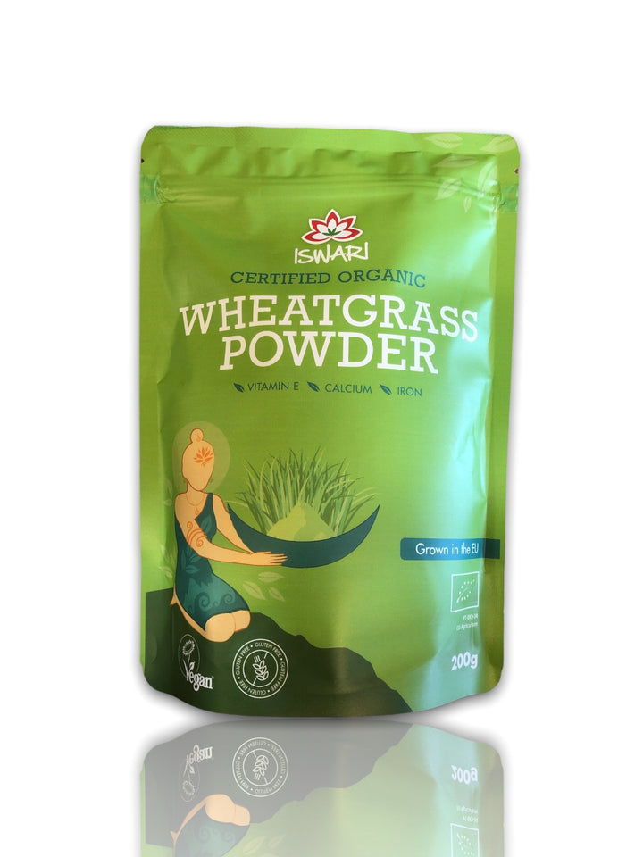 Iswari Organic Wheatgrass Powder 200gm - HealthyLiving.ie