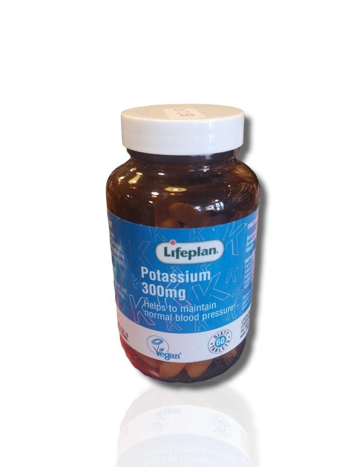 Lifeplan Potassium 300mg 60 tabs - HealthyLiving.ie