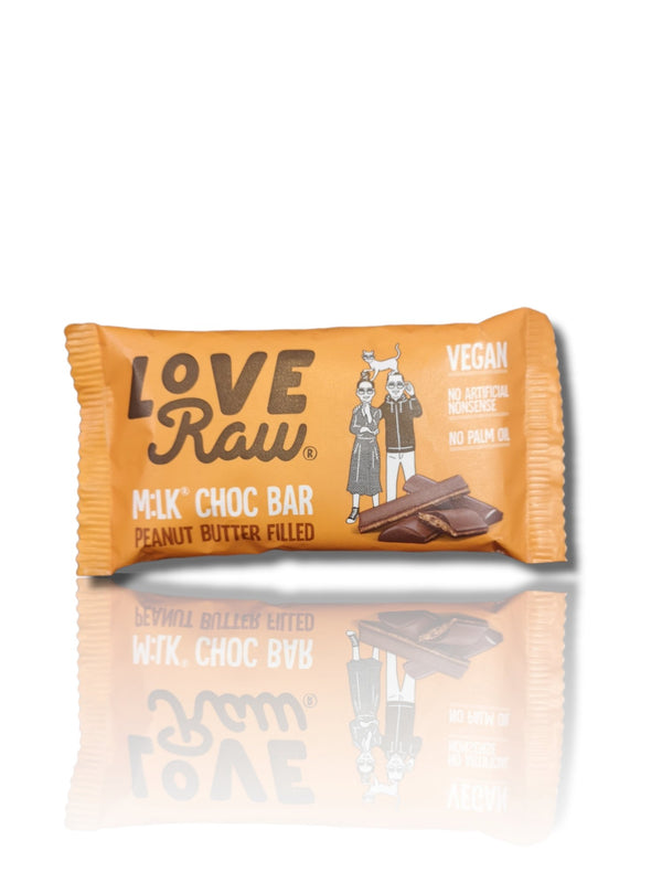 Love Raw Milk Choc Bar Peanut Butter Filled - HealthyLiving.ie