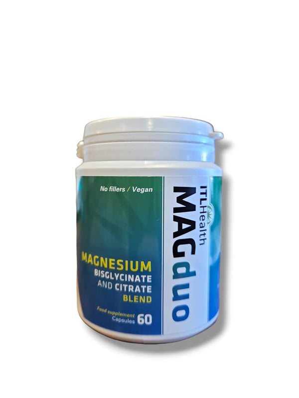 MAGduo Magnesium Bisglycinate and Citrate Blend 60 Capsules - Healthy Living