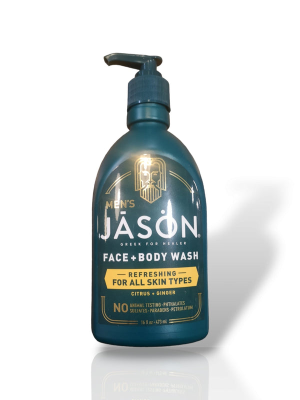 Men's Jason Face + Body Wash Refreshing for All Skin Types 473ml - Healthy Living