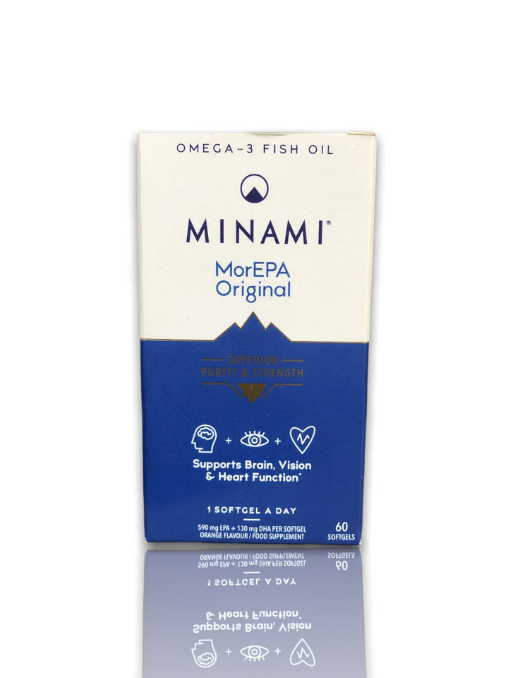 Minami Omega 3 Fish Oil MorEPA Original 60softgel - HealthyLiving.ie
