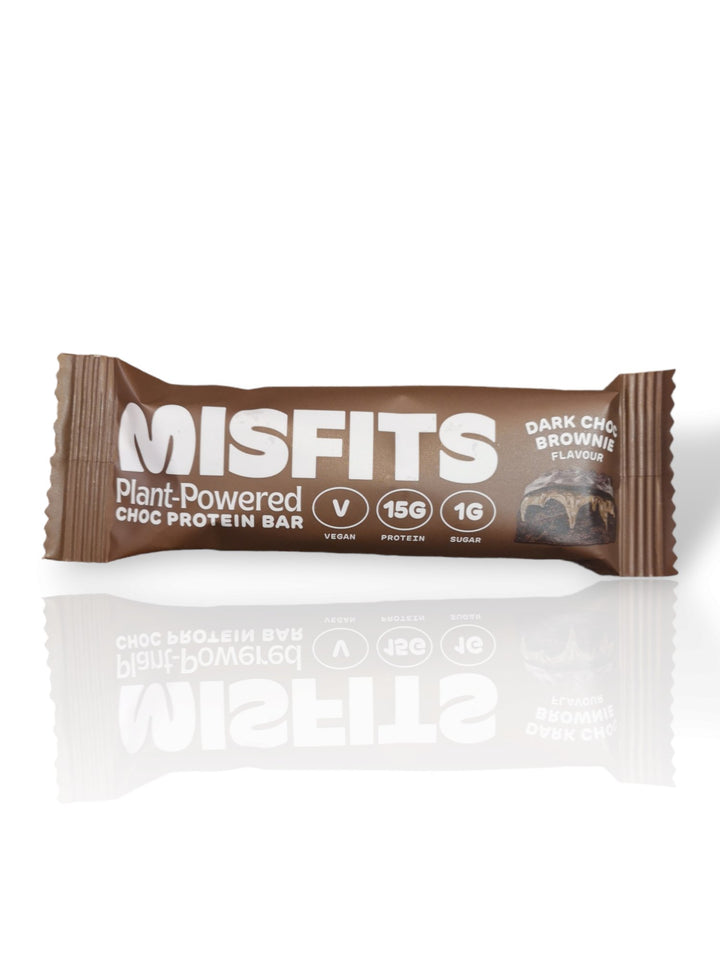 Misfits Plant-Powered Choc Brownie 15g Protein Bar 45g - Healthy Living