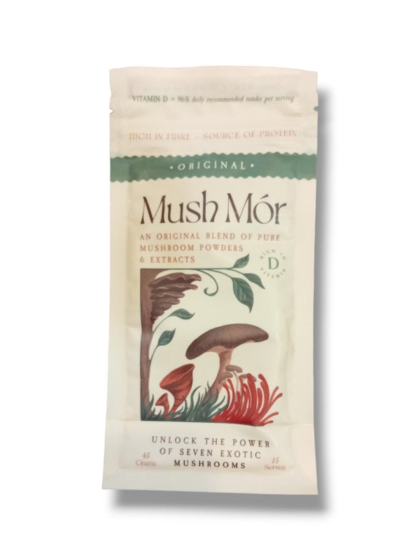 Mush Mor Original Blend of Pure Mushroom Powders & Extracts 45Grams - Healthy Living