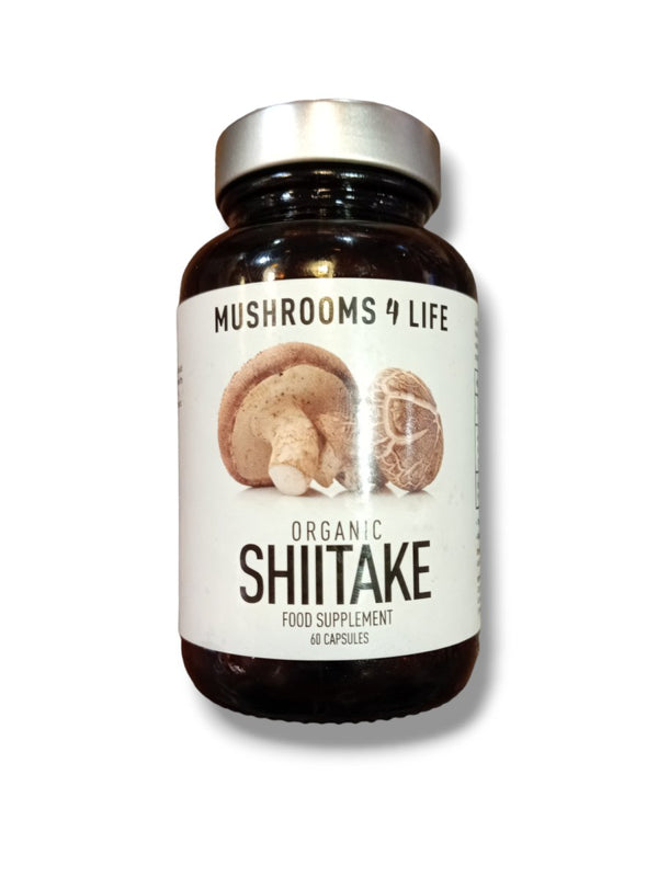 Mushrooms 4 Life Organic Shiitake Food Supplement 60 Capsules - Healthy Living