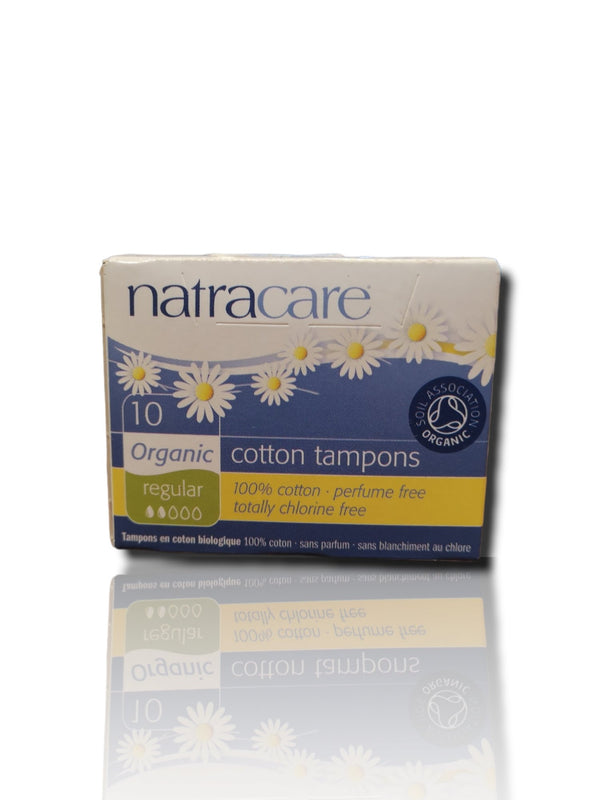 Natracare 10 Organic Cotton Tampons - HealthyLiving.ie