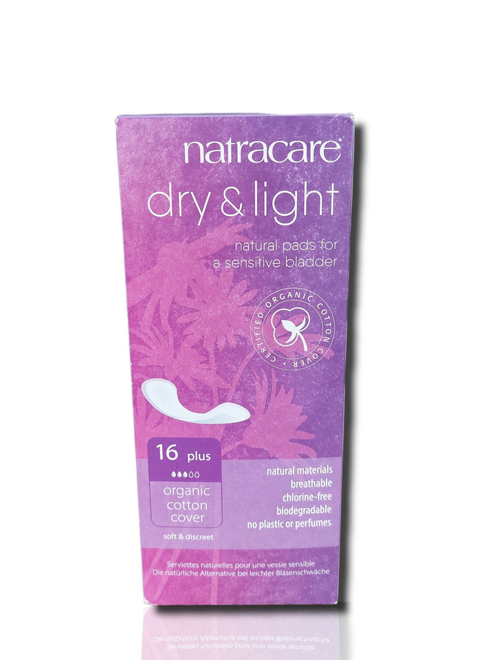 Natracare Dry & Light Plus Pads Incontinence 1x16 - HealthyLiving.ie