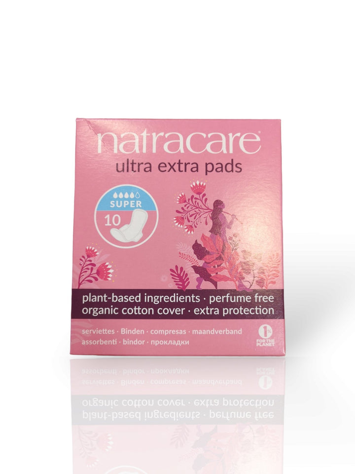 Natracare Ultra Extra Pads Super 10 - Healthy Living