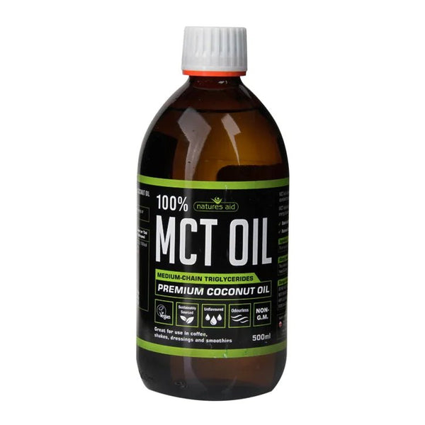 Natures Aid - 100% MCT Oil - 500ml - HealthyLiving.ie