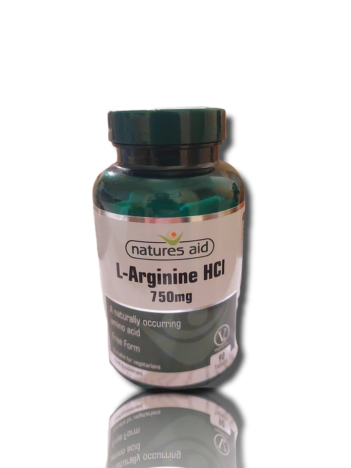Natures Aid L-Arginine HCL 750mg 90tabs - HealthyLiving.ie