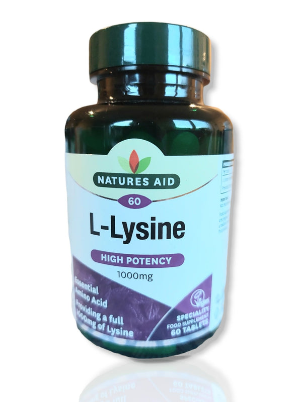 Natures Aid L-Lysine 1000mg 60tabs - HealthyLiving.ie