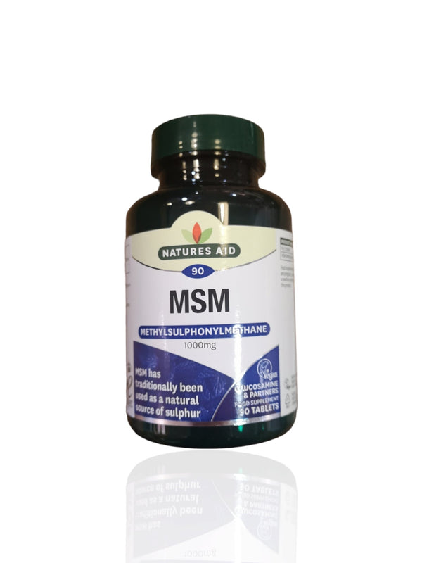 Natures Aid MSM 1000mg 90 Tablets - Healthy Living