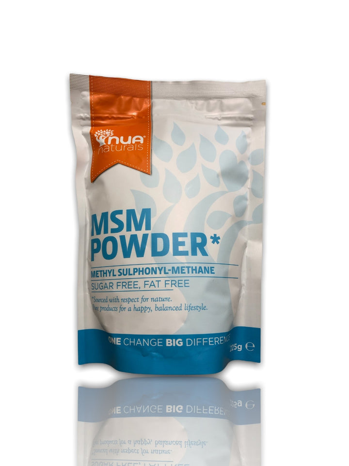 NUA Naturals MSM Powder 225gm - HealthyLiving.ie