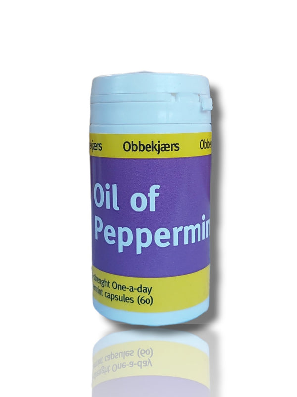 Obbekjaers Oil Of Peppermint 60caps - HealthyLiving.ie