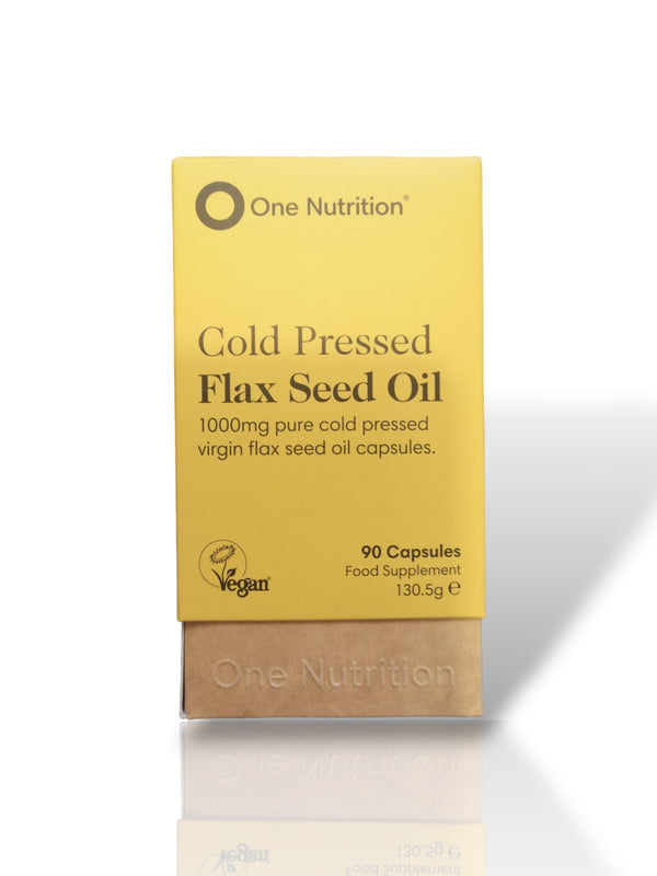 One Nutrition Cold Pressed Flax Seed Oil 90 Capsules - Healthy Living
