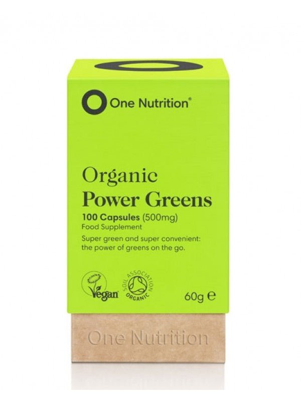 One Nutrition Organic Power Greens 100vcaps - HealthyLiving.ie