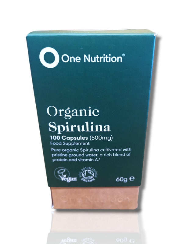One Nutrition Organic Spirulina 100 cap - HealthyLiving.ie